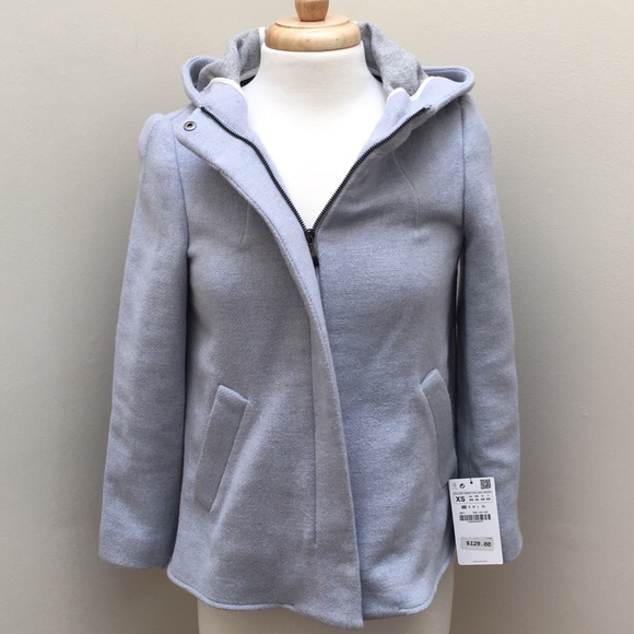 Zara Jackets & Blazers - Zara Zip-Up Hooded Jacket